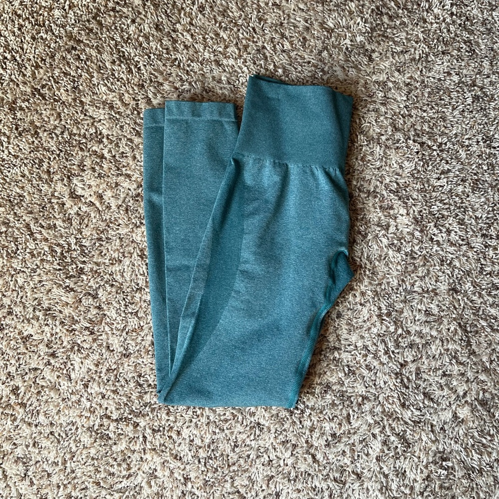 Teal Contour Leggings